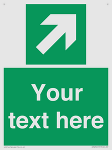 Custom Arrow Top Right Sign